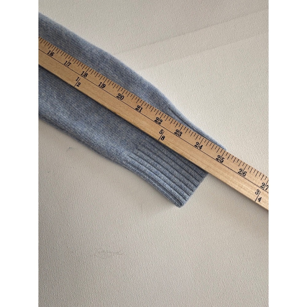 Gap Womens Light Blue Lambswool Blend V-Neck Stretch Sweater Size M - Picture 7 of 7